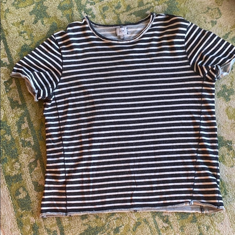 Joe’s jeans striped short sleeve shirt